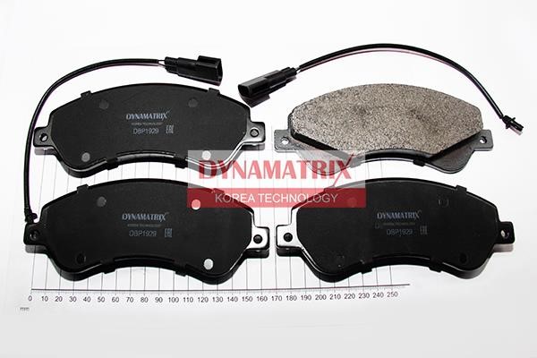 Dynamatrix DBP1929 Brake Pad Set, disc brake DBP1929