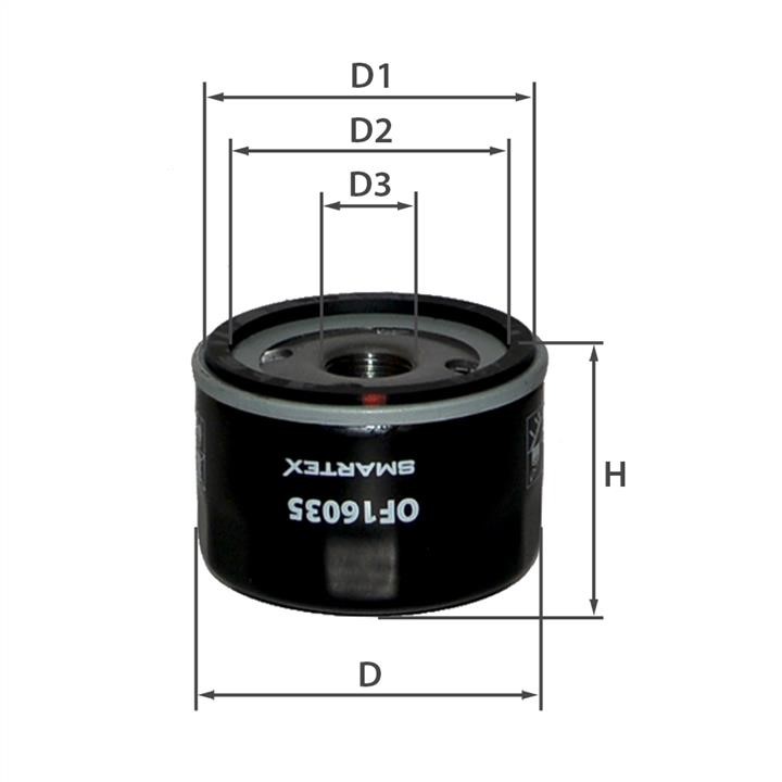 Smartex OF16035 Oil Filter OF16035