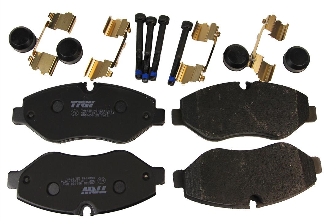 TRW GDB1698 TRW COTEC disc brake pads, set GDB1698