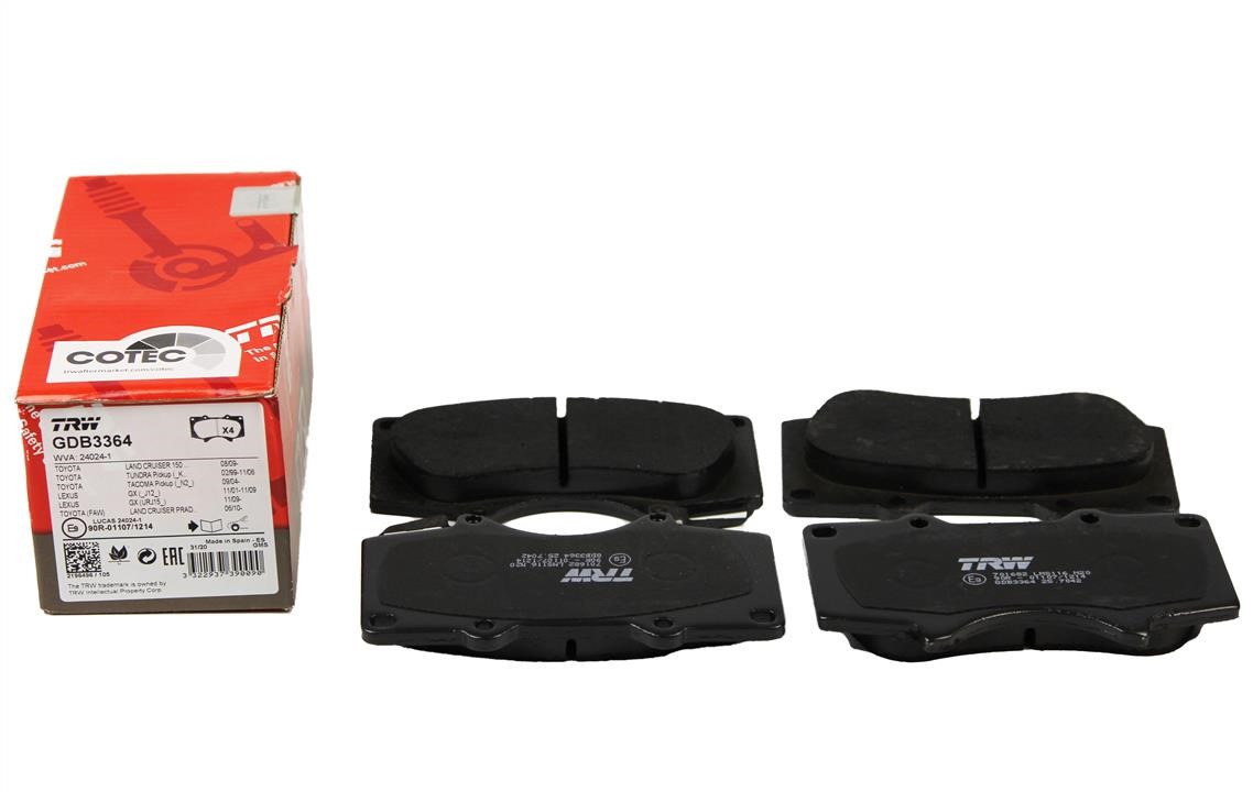 TRW TRW COTEC disc brake pads, set – price 129 PLN
