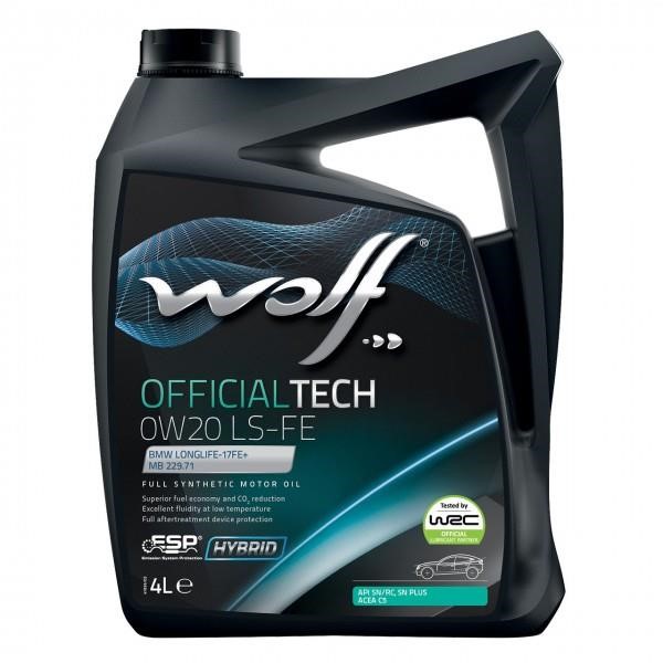 Wolf 8339370 Engine oil Wolf OfficialTech LS FE 0W-20, 4L 8339370