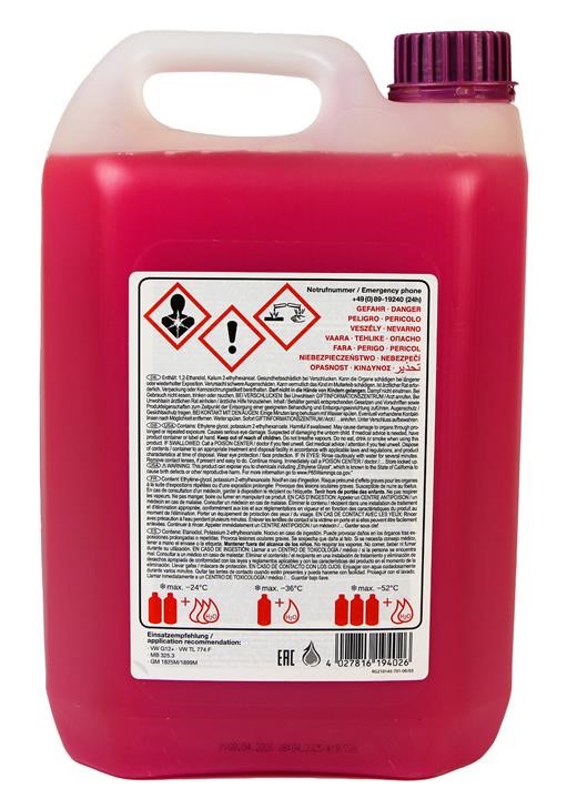 febi Antifreeze concentrate G12+ ANTIFREEZE, purple, 5 L – price 98 PLN
