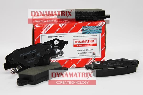 Dynamatrix DBP4387 Brake Pad Set, disc brake DBP4387