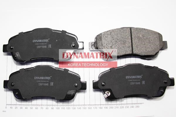 Dynamatrix DBP1648 Brake Pad Set, disc brake DBP1648