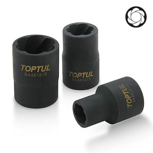 BAAK1621 Toptul Impact socket for removing damaged screws 21 mm, 1/2"