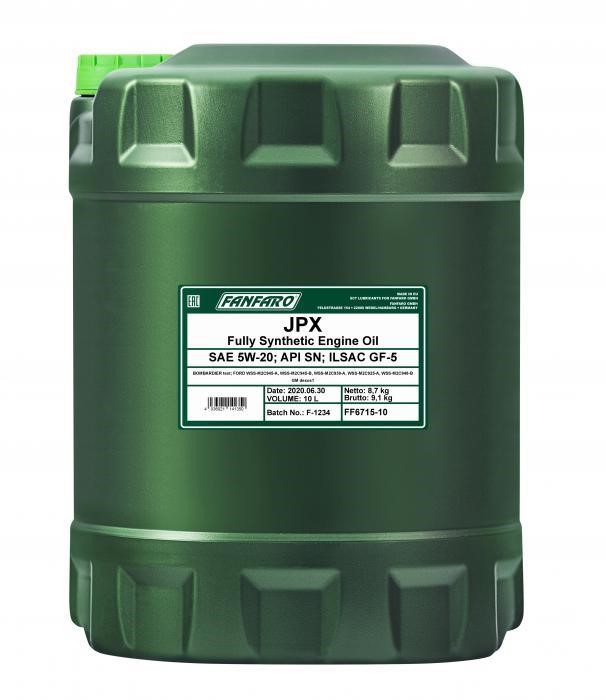 Fanfaro FF6715-10 Engine oil FanFaro JPX 5W-20, 10L FF671510