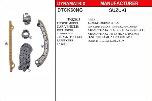 Dynamatrix DTCK60NG Timing chain kit DTCK60NG