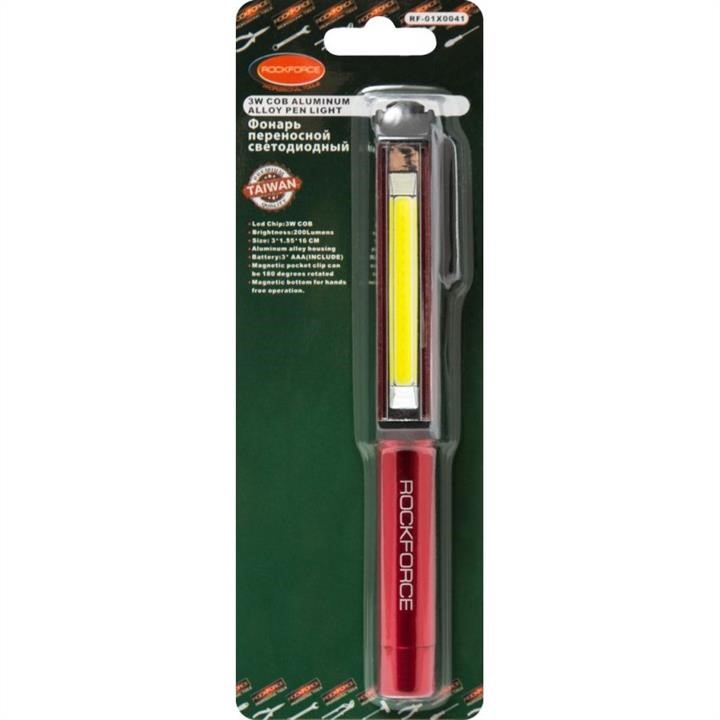 Rock Force RF-01X0041 Portable LED flashlight complete with batteries (CUB, 3xAAA), in blister RF01X0041
