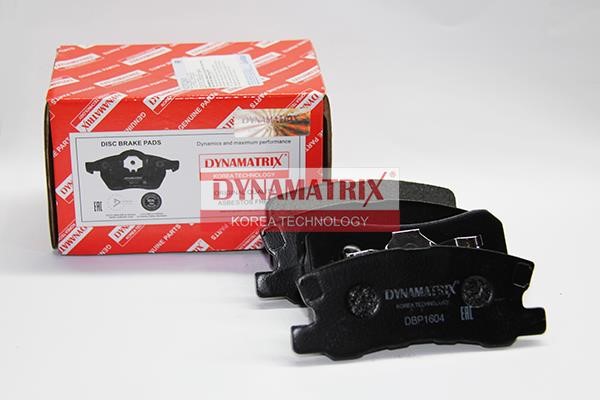 Dynamatrix DBP1604 Brake Pad Set, disc brake DBP1604