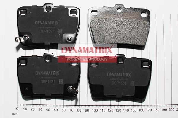 Dynamatrix DBP1531 Brake Pad Set, disc brake DBP1531
