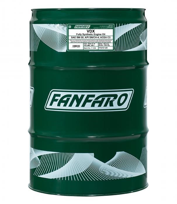Fanfaro FF6707-DR Motor oil FanFaro VDX 5W-30, 208 l FF6707DR