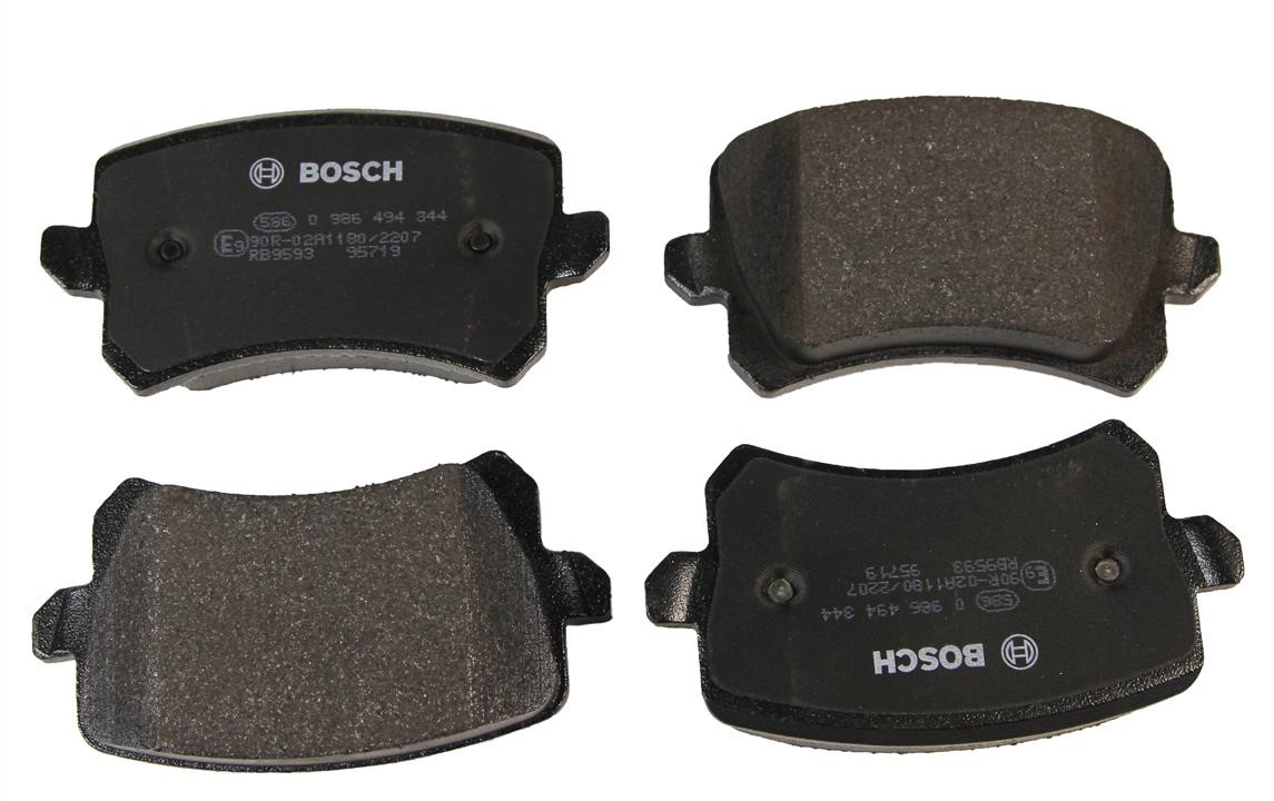 Bosch 0 986 494 344 Brake Pad Set, disc brake 0986494344