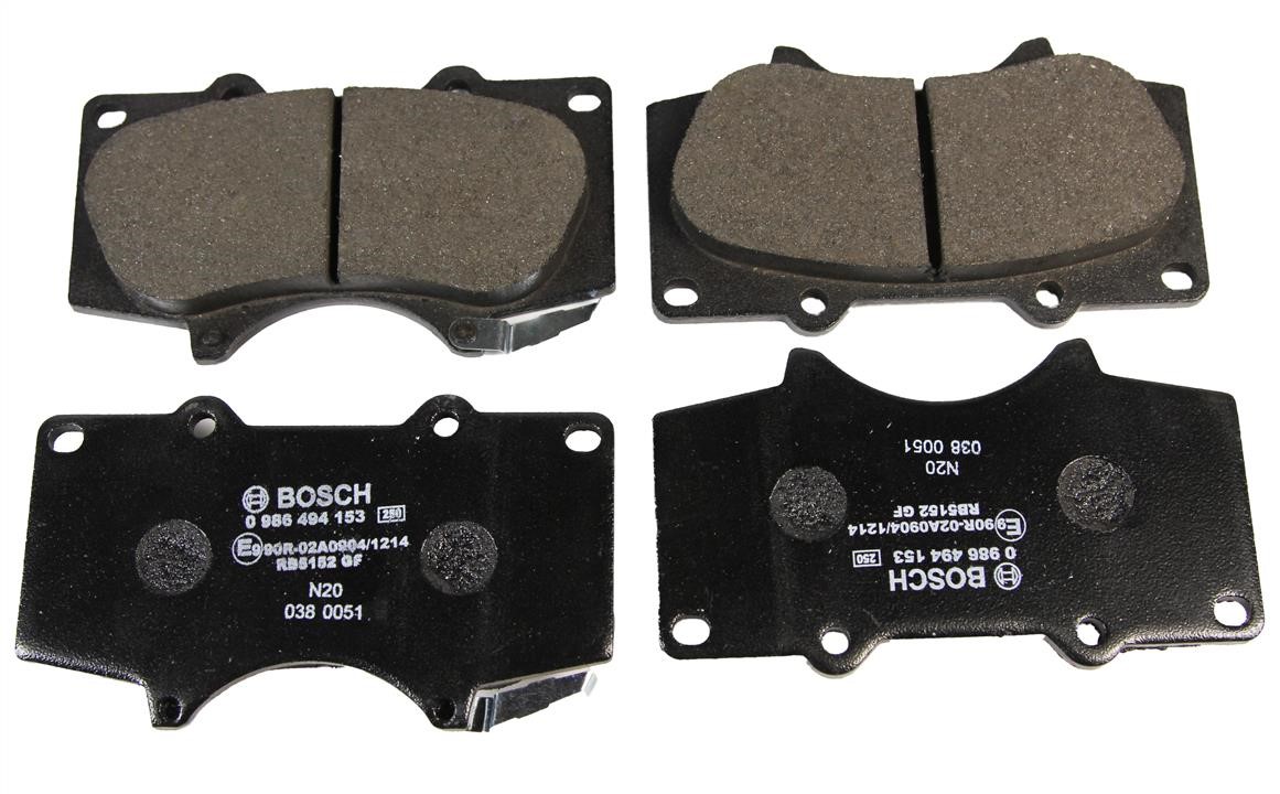 Bosch 0 986 494 153 Brake Pad Set, disc brake 0986494153