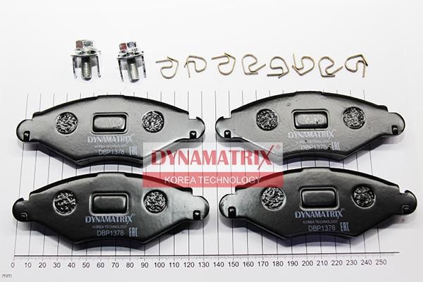 Dynamatrix DBP1378 Brake Pad Set, disc brake DBP1378