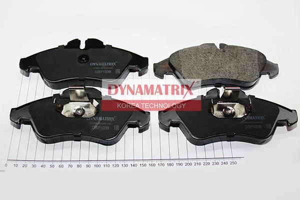 Dynamatrix DBP1038 Brake Pad Set, disc brake DBP1038