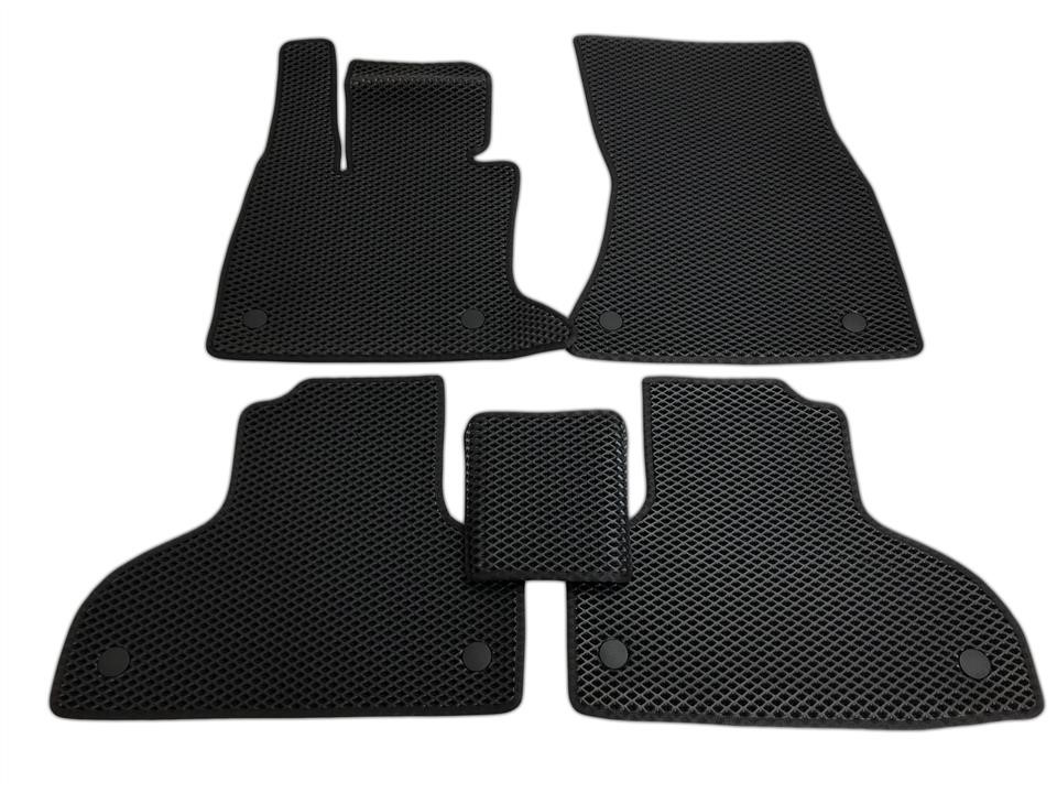 EVA Dywaniki Interior mats 5 pcs for BMW X5 F15 SUV Automat 4x4 wheeldrive, Rhombus, Color: Black + Black – price