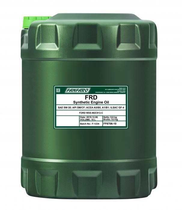 Fanfaro FF6706-10 Engine oil FanFaro FRD 5W-30, 10L FF670610