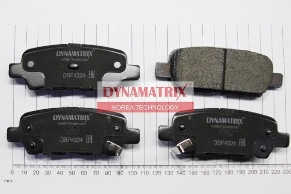 Dynamatrix DBP4324 Brake Pad Set, disc brake DBP4324