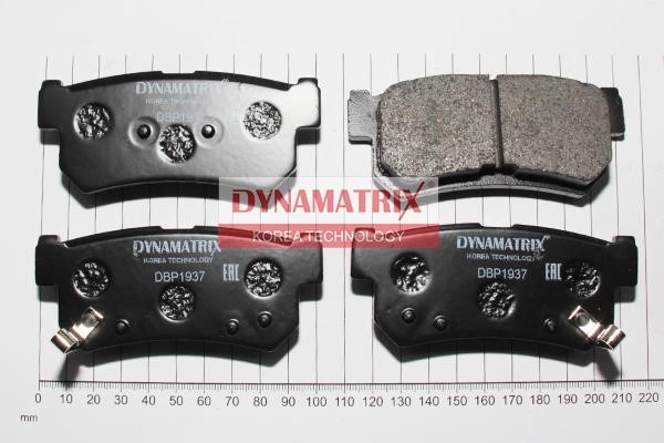 Dynamatrix DBP1937 Brake Pad Set, disc brake DBP1937