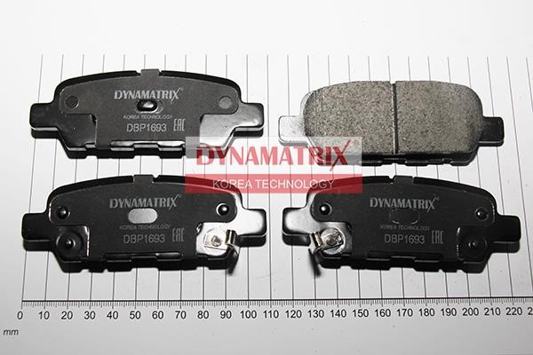 Dynamatrix DBP1693 Brake Pad Set, disc brake DBP1693