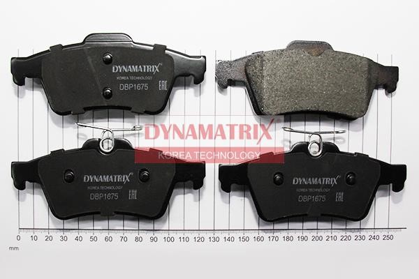 Dynamatrix DBP1675 Brake Pad Set, disc brake DBP1675