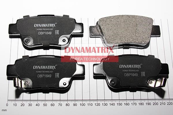 Dynamatrix DBP1649 Brake Pad Set, disc brake DBP1649