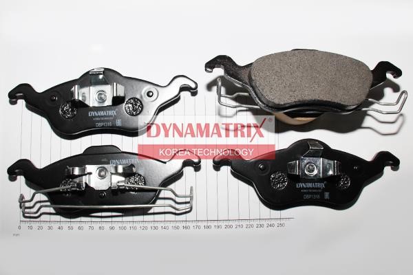 Dynamatrix DBP1318 Brake Pad Set, disc brake DBP1318
