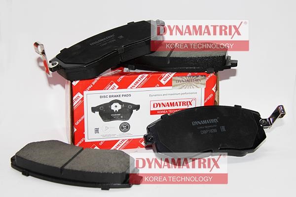 Dynamatrix DBP1639 Brake Pad Set, disc brake DBP1639