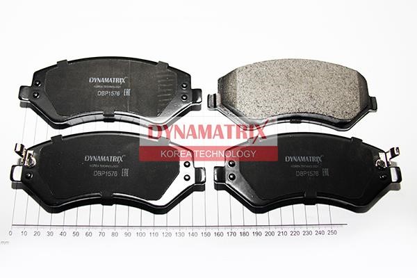 Dynamatrix DBP1576 Brake Pad Set, disc brake DBP1576