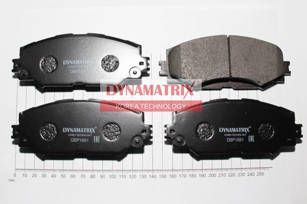 Dynamatrix DBP1891 Brake Pad Set, disc brake DBP1891