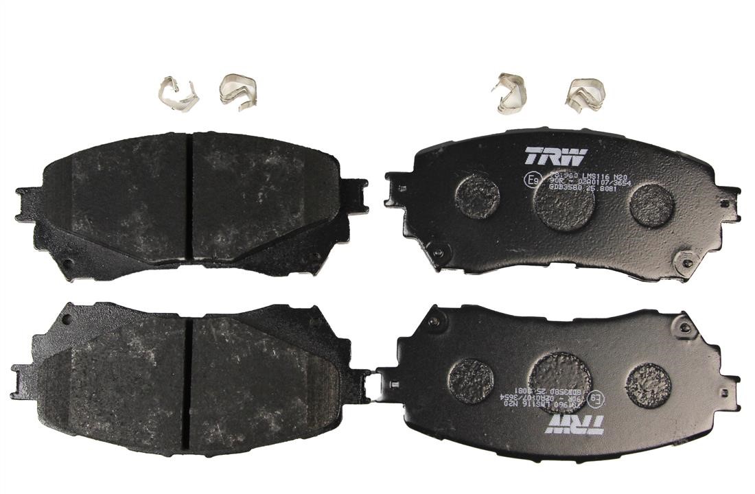 TRW GDB3580 TRW COTEC disc brake pads, set GDB3580