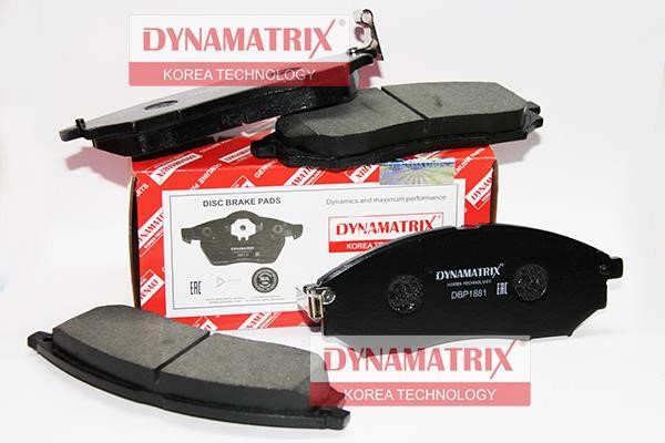 Dynamatrix DBP1881 Brake Pad Set, disc brake DBP1881