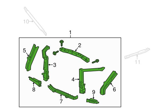 60400TRX315ZZ Honda Front panel