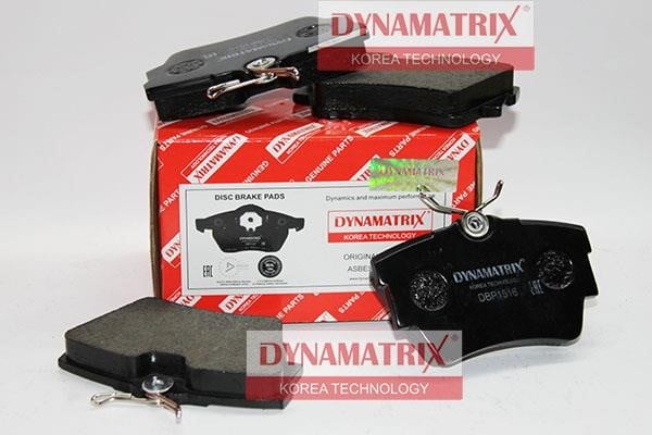 Dynamatrix DBP1516 Brake Pad Set, disc brake DBP1516