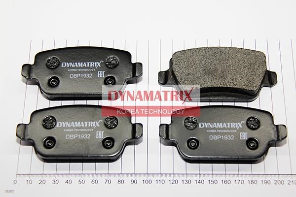 Dynamatrix DBP1932 Brake Pad Set, disc brake DBP1932