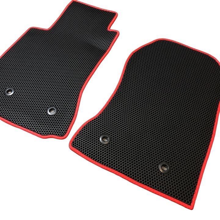 EVA Dywaniki Interior mats 2 pcs for Toyota GT 86 ZN6 Coupe Automat Rear wheeldrive, Honeycomb, Color: Black + Red – price