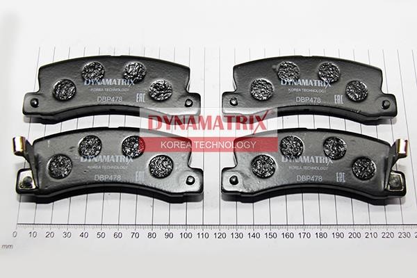 Dynamatrix DBP478 Brake Pad Set, disc brake DBP478