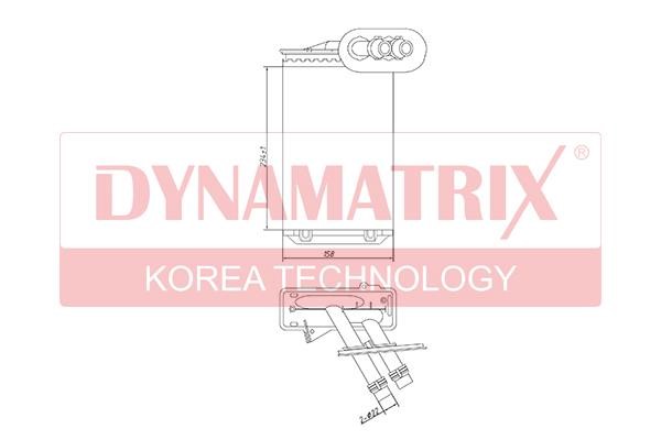 Dynamatrix DR73921 Heat exchanger, interior heating DR73921