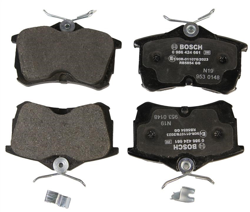 Bosch 0 986 424 661 Brake Pad Set, disc brake 0986424661