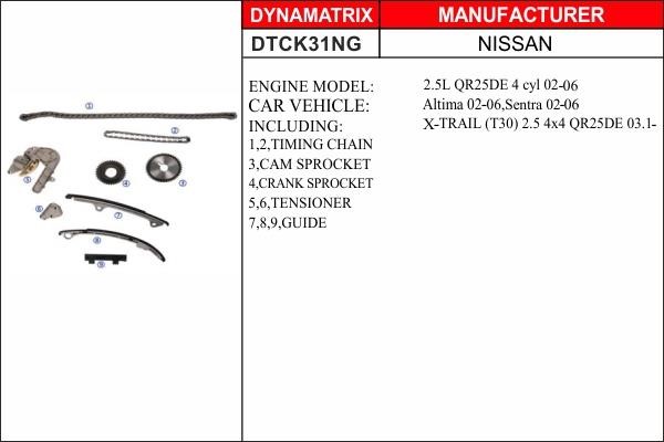Dynamatrix DTCK31NG Timing chain kit DTCK31NG