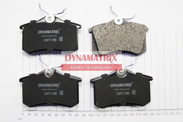 Dynamatrix DBP1788 Brake Pad Set, disc brake DBP1788