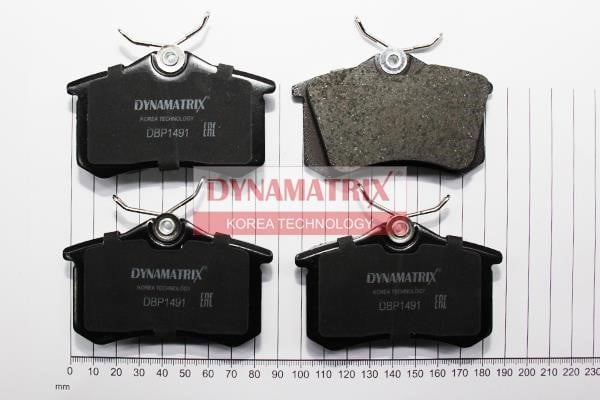 Dynamatrix DBP1491 Brake Pad Set, disc brake DBP1491