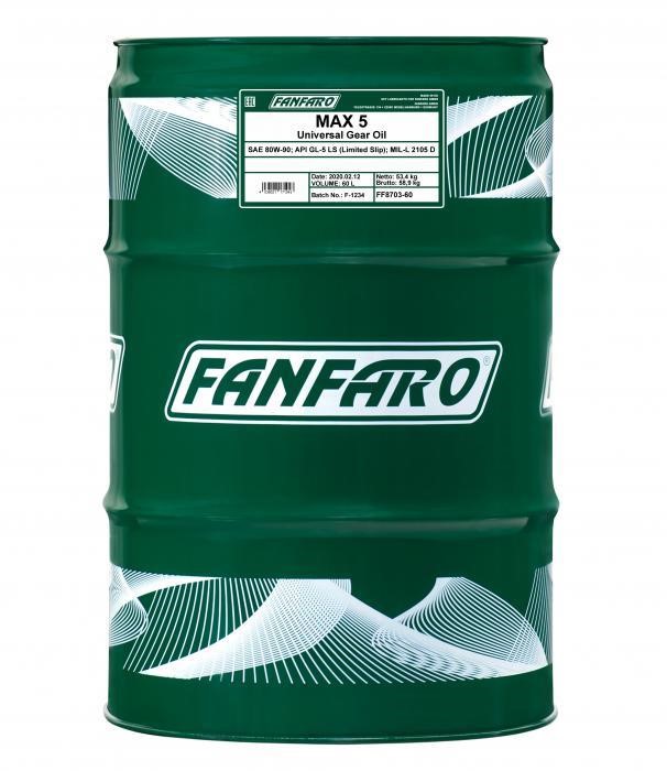 FF870360 Fanfaro Transmission oil FanFaro MAX 5 80W-90, 60 l