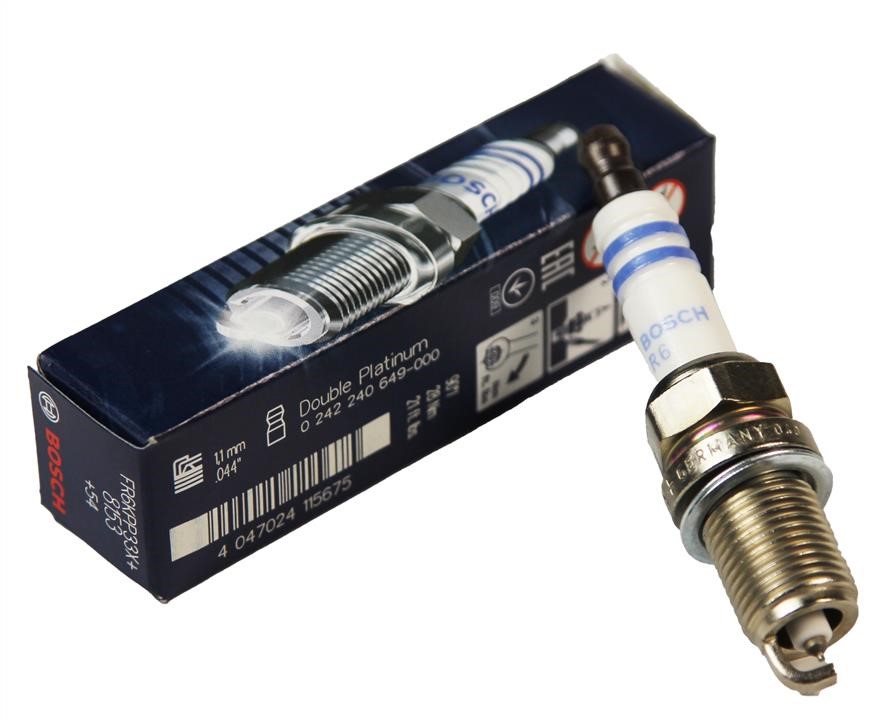 Spark plug Bosch Double Platinum FR6KPP33X+ Bosch 0 242 240 649