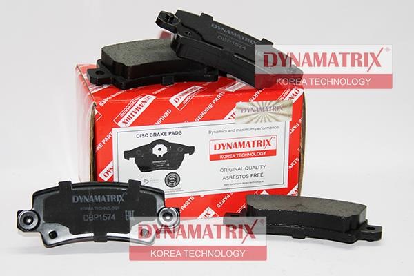Dynamatrix DBP1574 Brake Pad Set, disc brake DBP1574