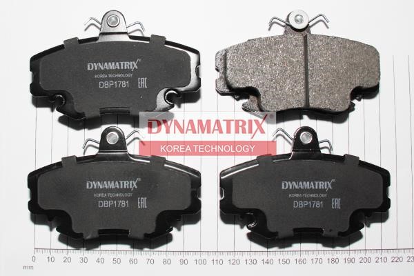 Dynamatrix DBP1781 Brake Pad Set, disc brake DBP1781