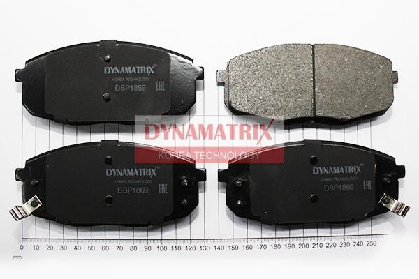 Dynamatrix DBP1869 Brake Pad Set, disc brake DBP1869