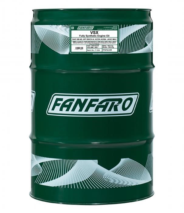 FF6702DR Fanfaro Engine oil FanFaro VSX 5W-40, 208 l