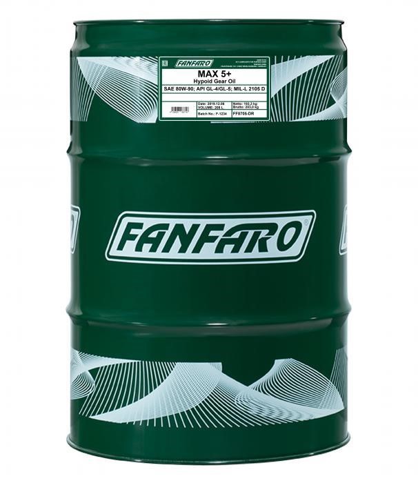 Fanfaro FF8705-DR Transmission oil FanFaro MAX 5+ 80W-90, 208 l FF8705DR