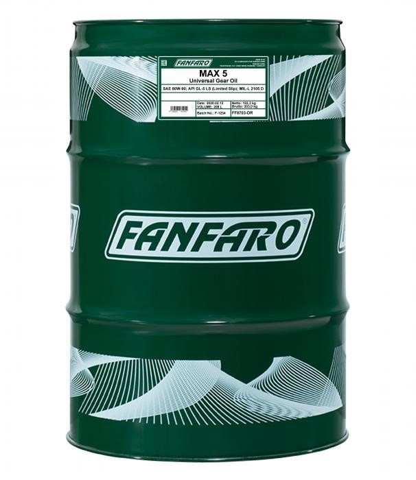 Fanfaro FF8703-DR Transmission oil FanFaro MAX 5 80W-90, 208 l FF8703DR